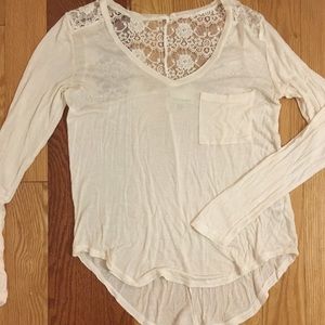 Belle Du Jour long sleeve shirt with lace back